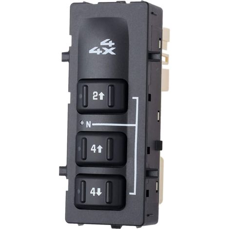 GROOFOO Interrupteur de sélection 4WD,Interrupteur de boîte de transfert 3 boutons 4x4 Wheel Drive,Replacement 19259312 15136040,2003-2007 Chevrolet Silverado,Suburban,Avalanche,GMC Yukon