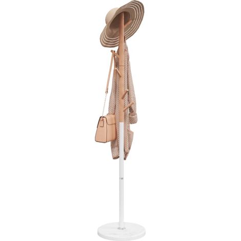 Garderobenständer Weiß 172 cm Pulverbeschichtetes Eisen