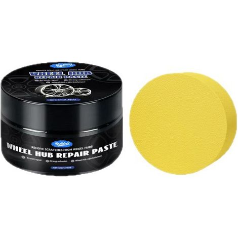 Outil de rénovation pour jantes automobiles, stylo retouche et pâte de réparation pour rayures et éraflures, 50g avec éponge