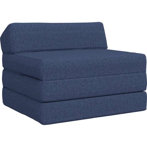 Sofá Cama Plegable Azul 200 x 70 x 10 cm Tela (1/5)