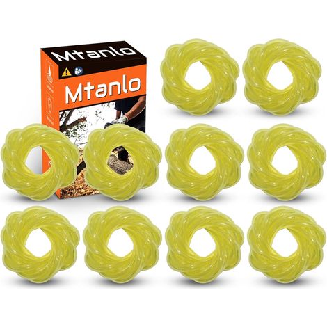 32 pieds 3 mm x 5 mm 1/8" x 3/16" Tuyau de carburant pour Jonsered pour taille-haie tronçonneuse Ryobi, rouleau de tuyau de carburant (1/5)