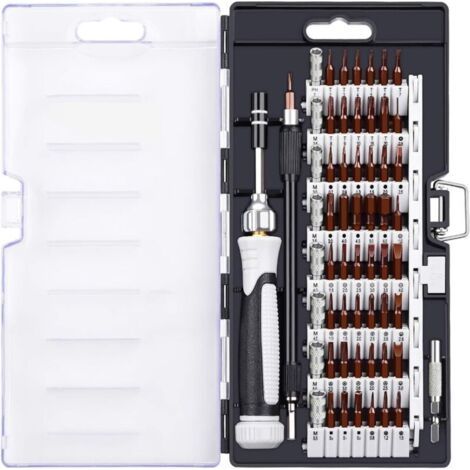 Kit Tournevis de Précision Magnétique 60 en 1 [Mise à jour S2], Diyife Tournevis Outils de Réparation, Jeu de Tournevis Multifonction pour Smartphone/Console de jeu/Lunettes/Laptop, etc. (1/5)