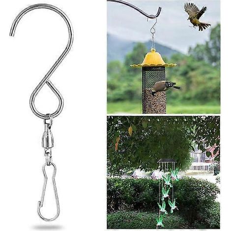 crochets pivotants suspendus en forme de V avec clip, grande capacité de charge, attrape-rêves et girouette à vent robuste( ) (1/5)