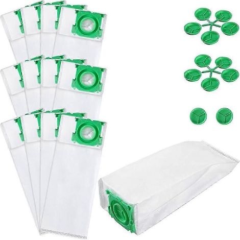 12 vacuum cleaner bags compatible with KX/C/370 X Series Extra Pet XP2 XP3 5093ER models and vacuum cleaner filters (LGL)-AquaForge