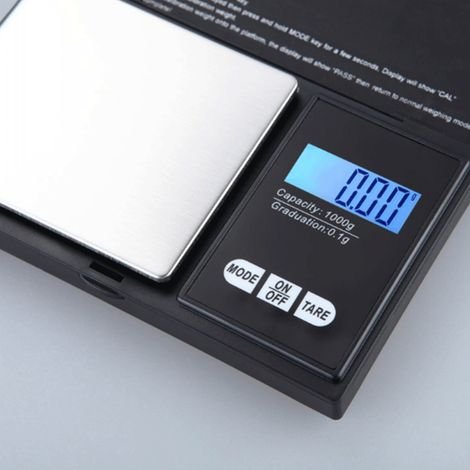 Mini balance électronique 1000 g x 0,01 g, balance de poche pour la cuisine et la maison-AquaForge (1/4)