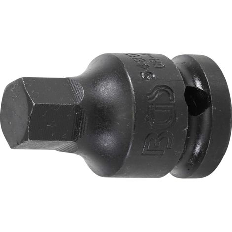 BGS Kraft-Bit-Einsatz Antrieb Innenvierkant 12,5 mm (1/2") Innensechskant 13 mm - 5485-13