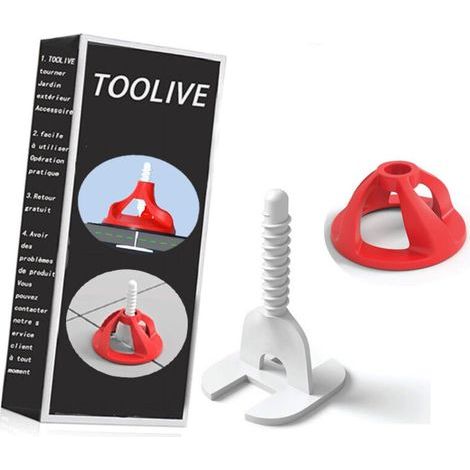 Croisillons carrelage autonivelant 2 mm 100 clips + 100 cadrans réutilisables Shaffer pro système nivellement à visser Kit niveleur carrelage aide à la pose de carreaux pour pose Sols/murs (1/5)
