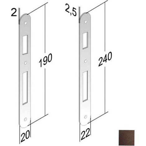 Incontro Serrature Patent Bt 8X90 Bronzato      Gb