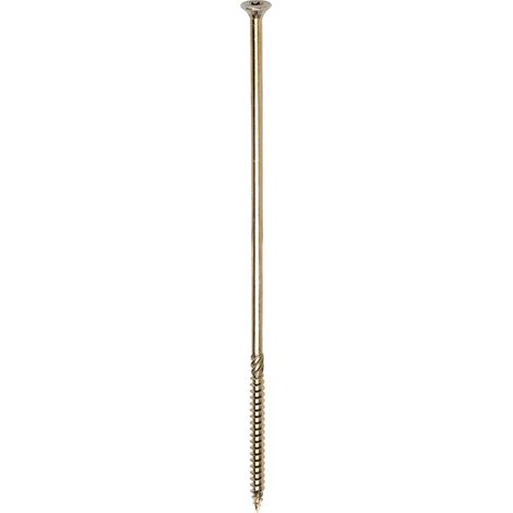 TIMCO C2 Clamp-Fix Multi-Purpose Premium Countersunk Gold Woodscrews - 8.0 x 275