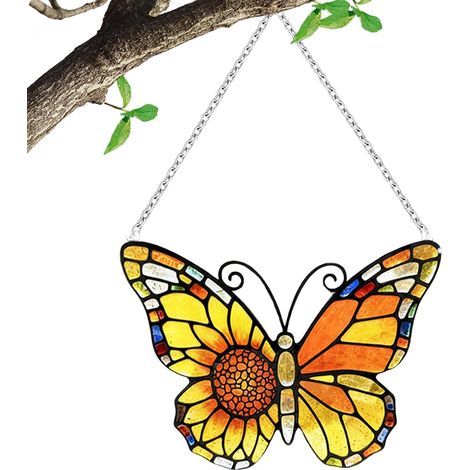 Décorations De Papillons - Ornement Décoratif Coloré à Suspendre,Ornements d'arbre Et Animaux À Motif,pour Extérieur Jardin Arbre Porte Mur Salon Anniversaire Cadeau De Maison (1/5)
