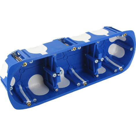 boitier encastrement - multimat no air - 3 postes - profondeur 40 mm - blm distribution 683710 (1/2)