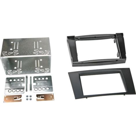 Kit Facade autoradio 2DIN compatible avec Mercedes classe E W211 S211 ap02 Noir