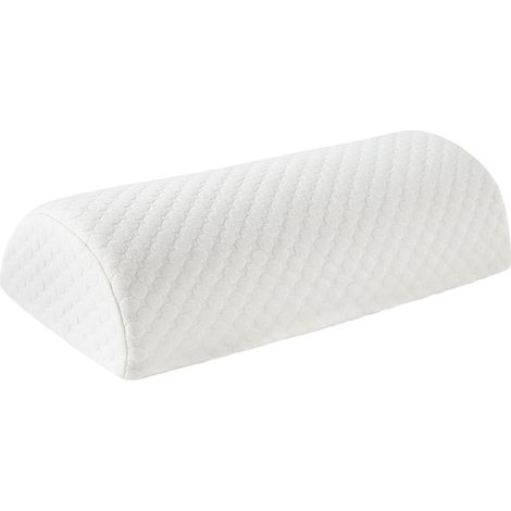Oreiller de jambe demi-cylindrique en mousse à mémoire de forme à rebond lent, appui-tête demi-rond (1/5)