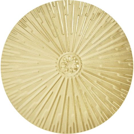 Médaillon mural en fer à relief style européen, design unique et irrégulier, décoration murale métallique pour intérieur et cadeaux (1/5)