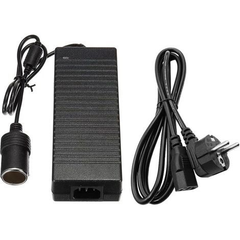 Convertisseur 220V 12V, Adaptateur Prise Allume-Cigare Secteur Electrique 120W, 10A Ac À Dc Adaptateur (1/5)