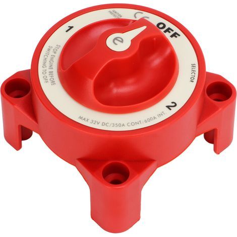 Disjoncteur de batterie tripolaire 350 A 32 V CC adapté aux camping-cars et aux navires (1/5)