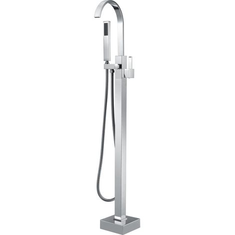 Grifo de bañera independiente, ducha de pie, grifo de bañera independiente con ducha de mano (1/5)