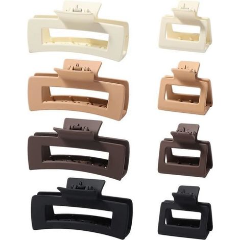 Lot de 8 Pinces à Cheveux, Pinces Cheveux Femme, Pinces à Cheveux avec Couleur Différent, Accessoires de Coiffure pour Cheveux (1/4)