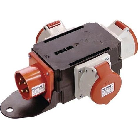 Adaptador CEE MIXO RHEIN 1xCEE enchufe 400V.16 A.5 pines IP44 AS-SCHWABE