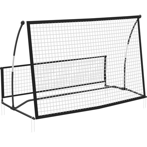 Red de rebote de fútbol 2 en 1 portátil, doble cara, 200 x 94 x 122 cm, negra, HOMVRA (1/5)