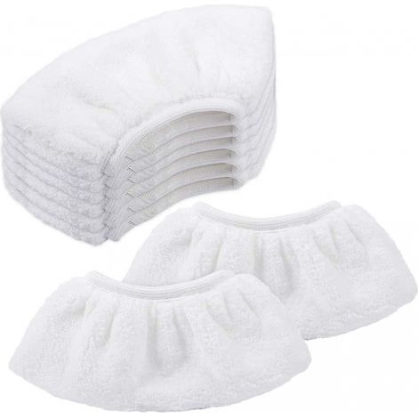 BEBUSINGOTO Mikrofasertücher für Kärcher, 8 Stück, Tücher für Handdüse, Zubehör für Dampfreiniger SC 1, 2, 3, 4, 5 (1/5)