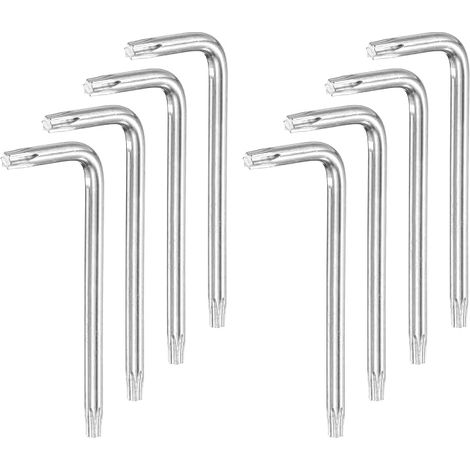 8 Pcs T20 Sécurité Anti Sabotage Torx Étoile Clé À Douille Argent (1/5)