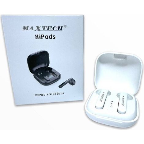 Trade Shop - AURICULARS BLUETOOTH DUOS XI PODS BT5.0 350MAH CUFFIA PRO SMARTPHON T6 AU-BT014 - (1/2)