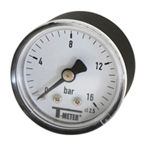 Manomètre ABS à cadran sec AXIAL Mâle 1/8" (5/10) - Ø40 - 0 à 16 bar