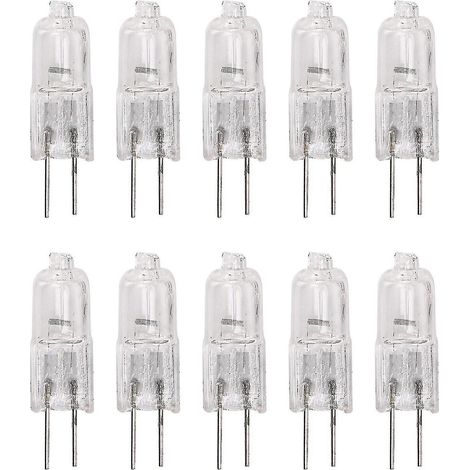 10 ampoules halogènes G4 10 W blanc chaud (1/5)