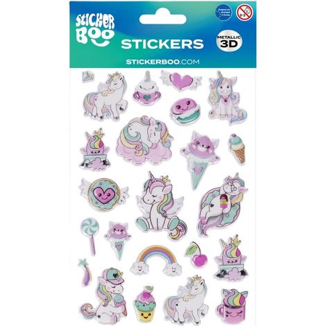 Autocollant BOO Licorne