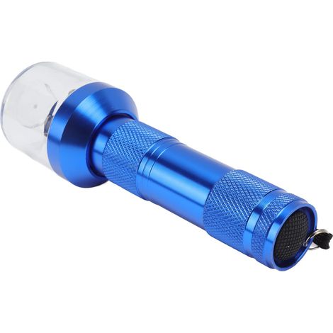 Broyeur à herbes et tabac électrique professionnel en alliage d'aluminium, bleu, pour la préparation de remèdes à base de plantes. (1/5)