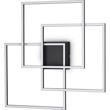 LED dekorative integrierte LED-Wandleuchte schwarz, 3000K