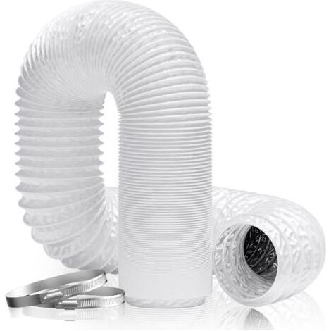 Conduit d'air flexible 160 mm – Tuyau de ventilation en PET, aluminium et PVC – Longueur 6/8/10 m – Résistant à l'abrasion et à la corrosion (1/5)