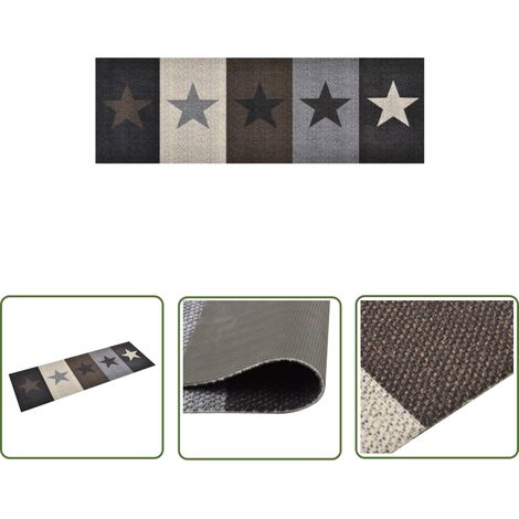 Tapis de cuisine lavable - Tapis de salon Style Moderne Étoiles 60x300 cm BV283097 - BonneVie (1/5)