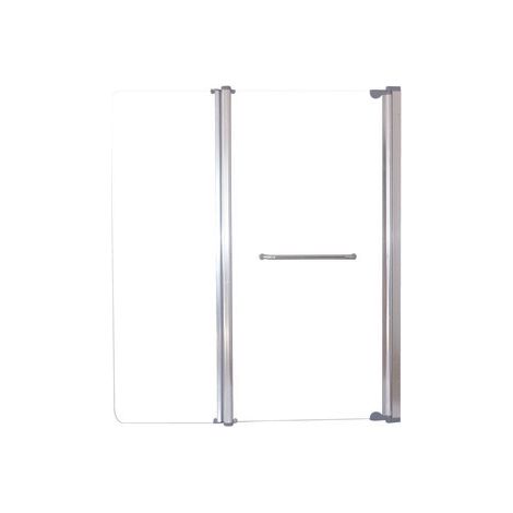 ONDEE ZEN - Pare-baignoire PONGO - Paroi 120x140x0,4cm - Verre trempé - Finition chromé (1/4)