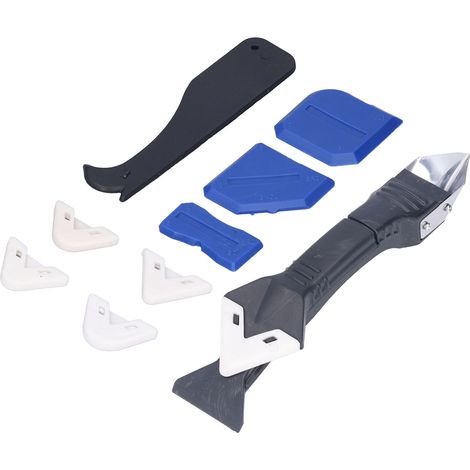 Lot de 10 lames métalliques à joint, outils de calfeutrage et lissage pour carrelage (1/5)