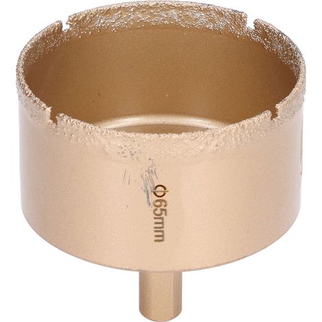 Scie Cloche Diamantée 65mm pour Verre Granit Marbre Céramique Carrelage, Trépan à Ouvrir (1/5)