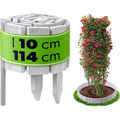Valla de jardín de madera, 3 metros de largo, 290 cm de alto, resistente a la intemperie, montaje sin herramientas. (1/5)