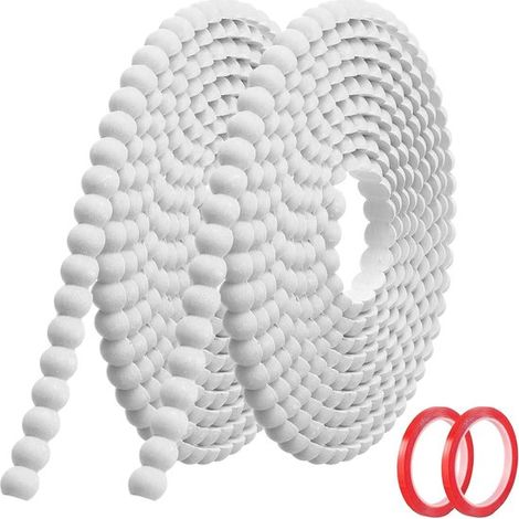 Moulure décorative flexible autocollante 3 m, 15 x 7,5 mm, pour finition murale, plafond, miroir, cadre, meuble et carrelage (1/5)