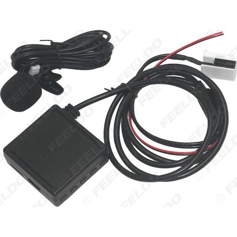 Compatible avec Peugeot 307/408/Citroën C4 C5 C2, emplacement pour carte AUX, clé USB musicale Bluetooth avec microphone