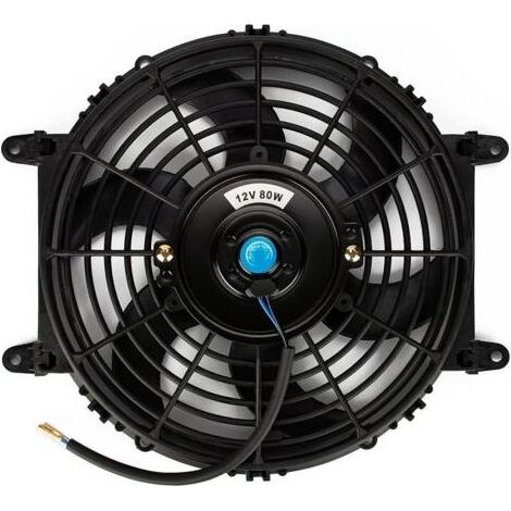 Kaelt - Ventilateur de refroidissement 12V 80W – Kit de montage 23cm – Pales moteur pour radiateur – Compatible camions et camping-cars (1/4)