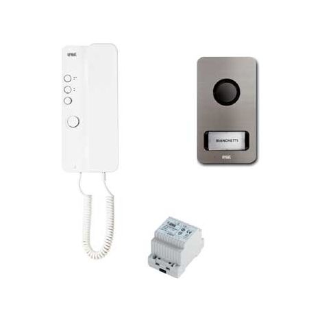 Urmet Kit citofonico monofamiliare 5 fili di collegamento - 1122/601