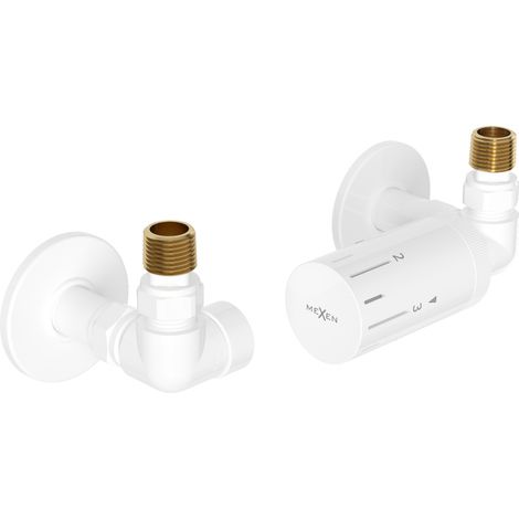 Mexen G05 Axial Thermostat-Set mit Abdeckung R, weiß - W903-958-904-20 (1/3)