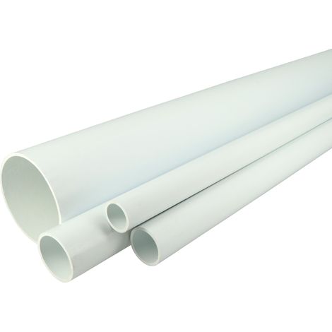 Tube PVC Nicoll -NF-  blanc L=2m Ø40mm NF vendu à l'unité