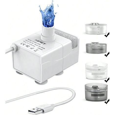 Lot de 6 petits pots en plastique transparent avec couvercles blancs, graduations précises, pour le laboratoire, la salle de classe ou le rangement à la maison, 1,01 oz (1/4)
