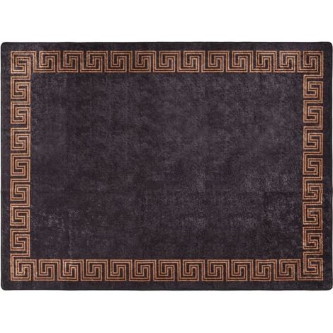 Tapis lavable noir et or, 400 x 300 cm (1/5)