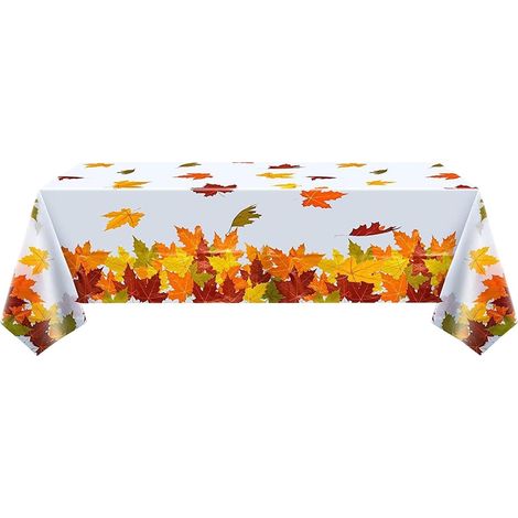 Nappe Jetable - Nappe Rectangulaire En PEVA - Pour Dîner De Fête Extérieur Ou Intérieur - 137 X 274 Cm - 1 Pièce (1/4)