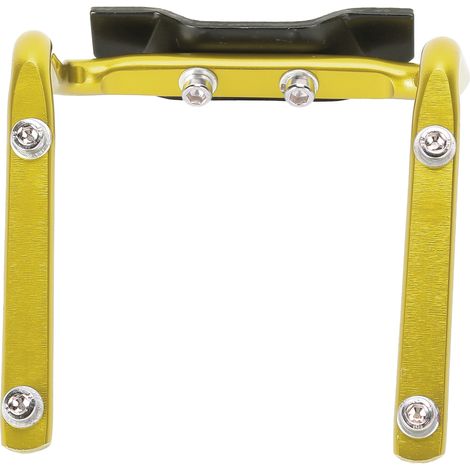 Adaptateur porte-bidon double pour tige de selle de vélo, doré (1/5)