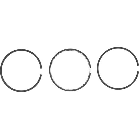 Kit de 3 segments de piston de 1,5 mm en fonte noire pour moteur diesel, générateur, agriculture et pêche 178F (1/5)
