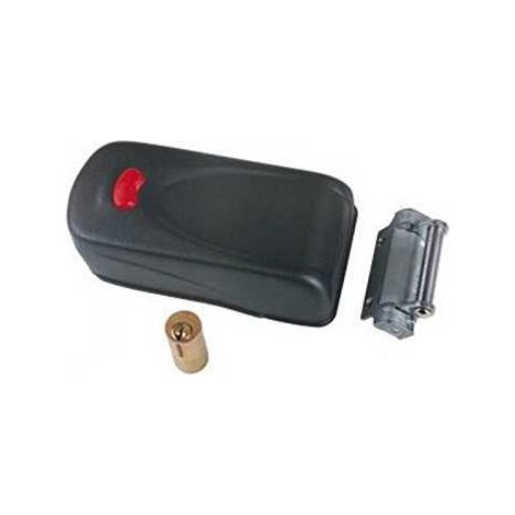 Cerradura Electrica Sobreponer Cisa Ac/Abs Ne Pulsador Y Cilindro Fij